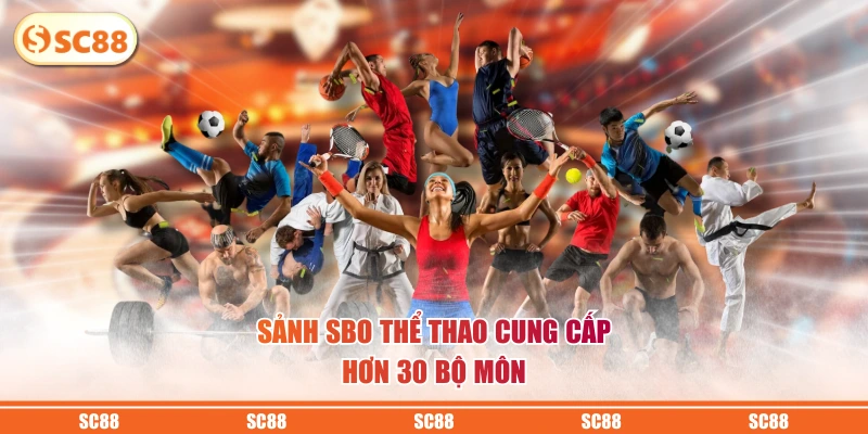 Sảnh SBO thể thao cung cấp hơn 30 bộ môn